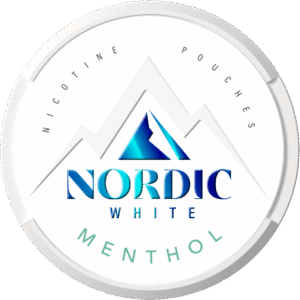 Nordic White Menthol nicotine pouches top view