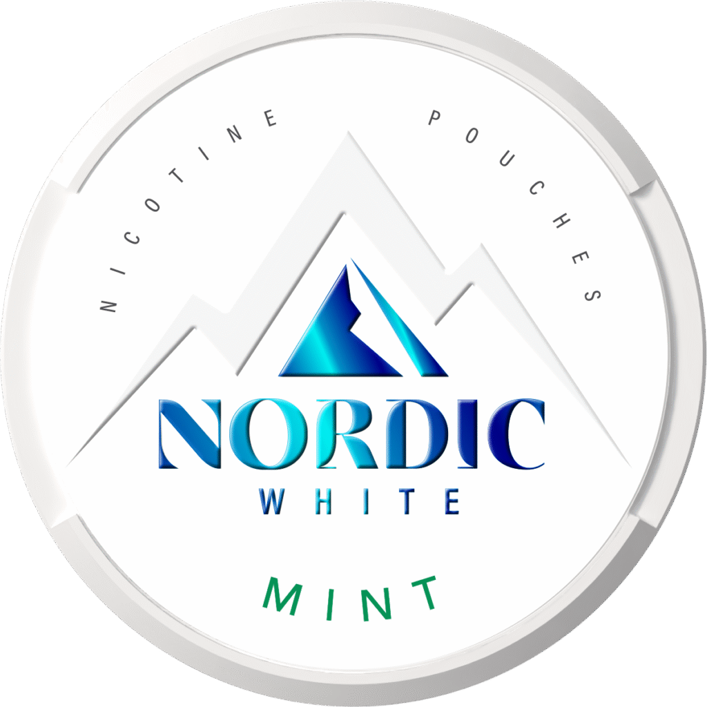 Nordic White Mint nicotine pouches top view