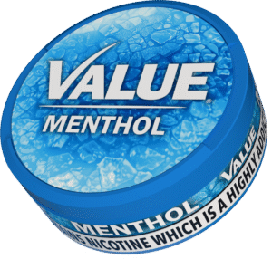 Value Menthol nicotine pouches can
